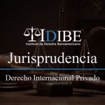 Jurisprudencia derecho internacional privado